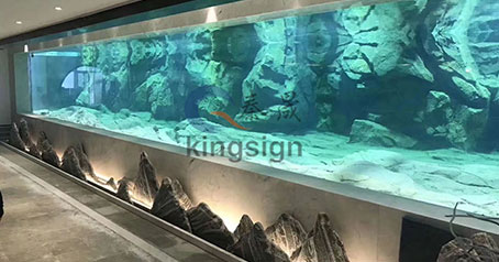Nantong otel lobisinde akrilik akvaryum tankı projesi.