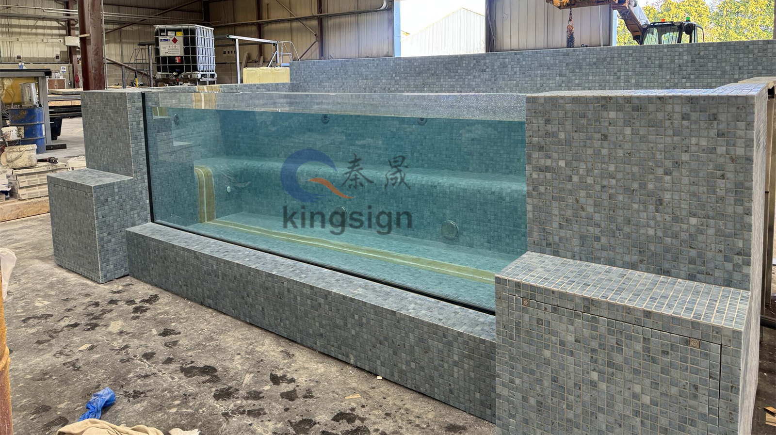Ekran yüzme havuzu penceresi için Kingsign 80mm kalınlığında akrilik sayfa