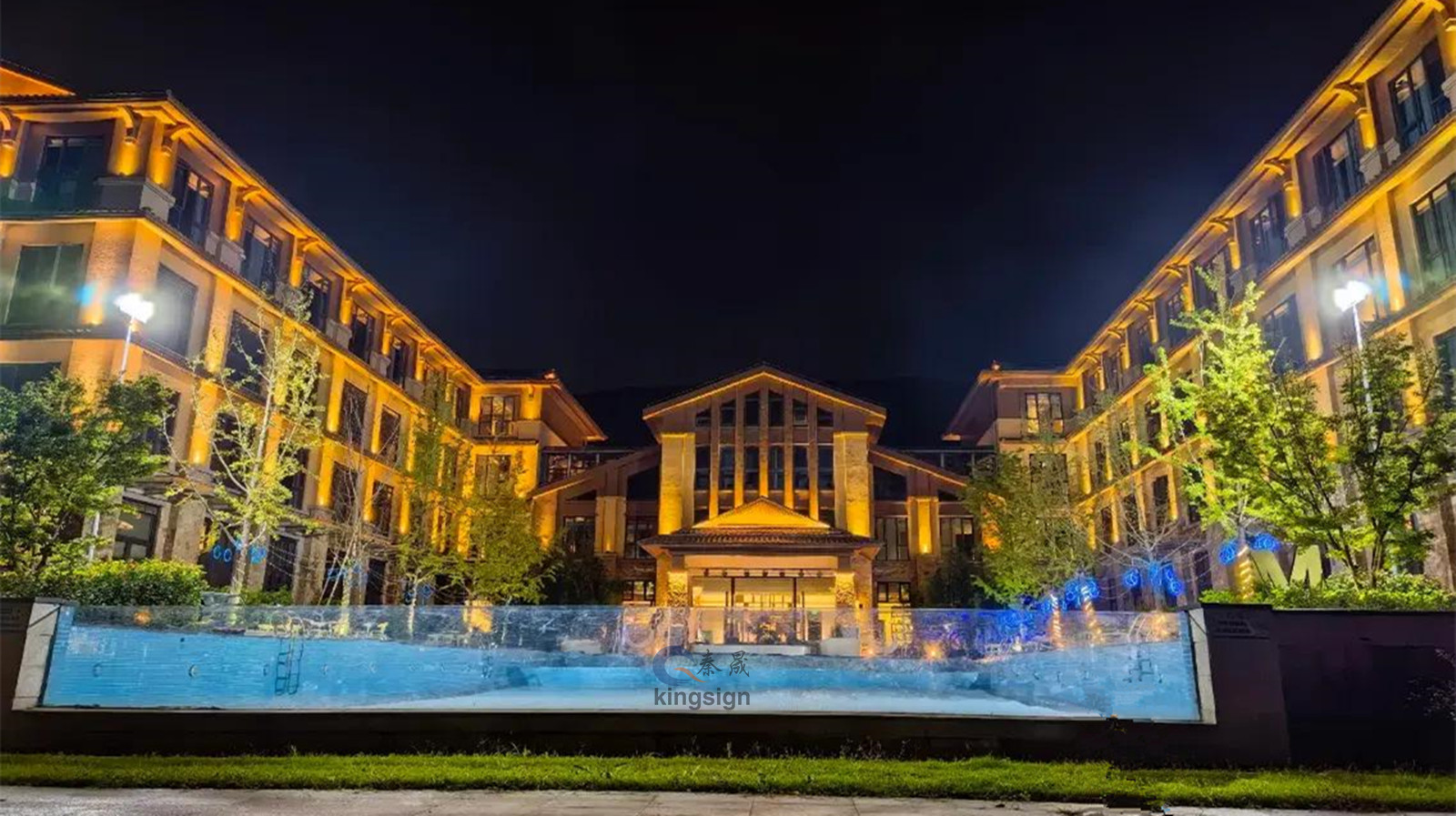 Lüks Yüzme Havuzu Penceresi İçin Akrilik Panel